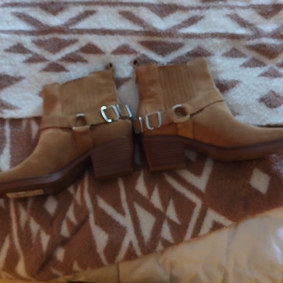 ❤️ SALE ❤️ Nwt Sam Edelman Suede Tan Boots - Picture 14 of 14